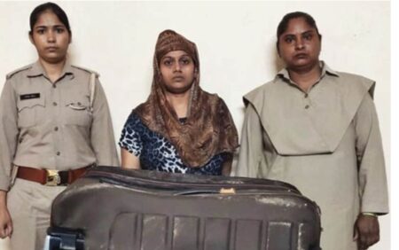 प्रेमिका ने काटी प्रेमी की गर्दन , प्रेमिका गिरफ्तार