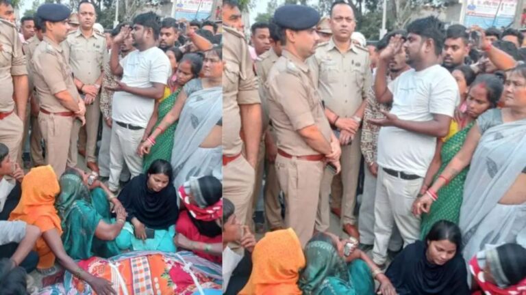 गोरखपुर माल्हनपार न्यूज़ : चिकित्सक की लापरवाही से ऑपरेशन के बाद महिला की हुई मौत, ग्रामीणों ने किया चका जाम