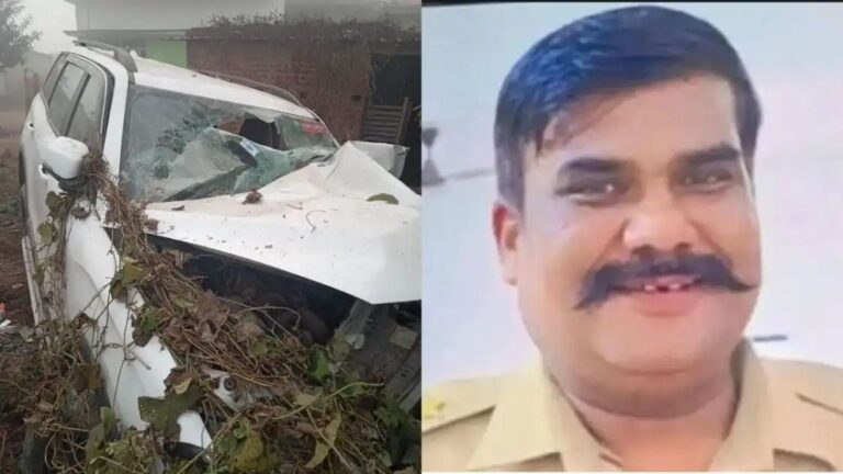 गोरखपुर न्यूज़ : दबिश देकर लौट रही पुलिस की गाड़ी पेड़ से जा टकराई, दरोगा की मौत, 5 पुलिसकर्मी घायल